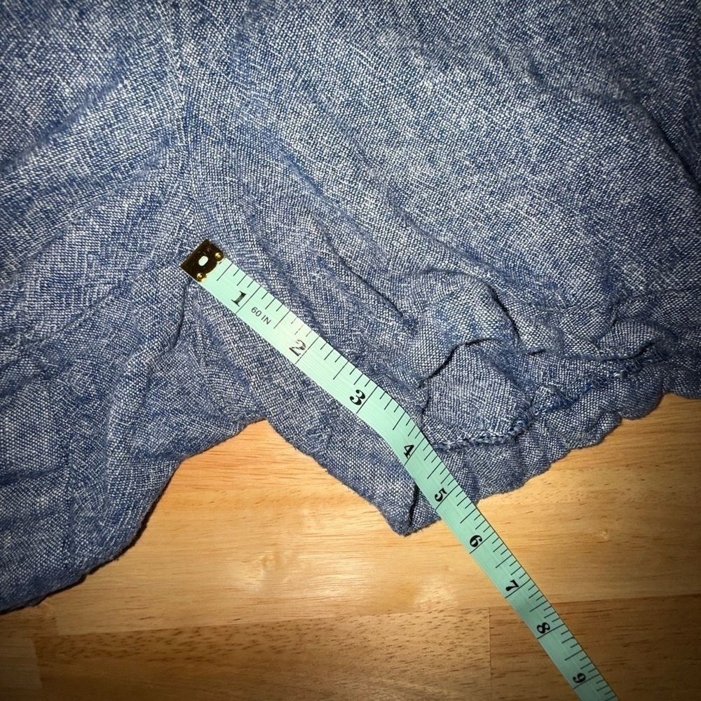 Old Navy Blue Jean Shorts Relaxed Fit Elastic Waist - Picture 7 of 8